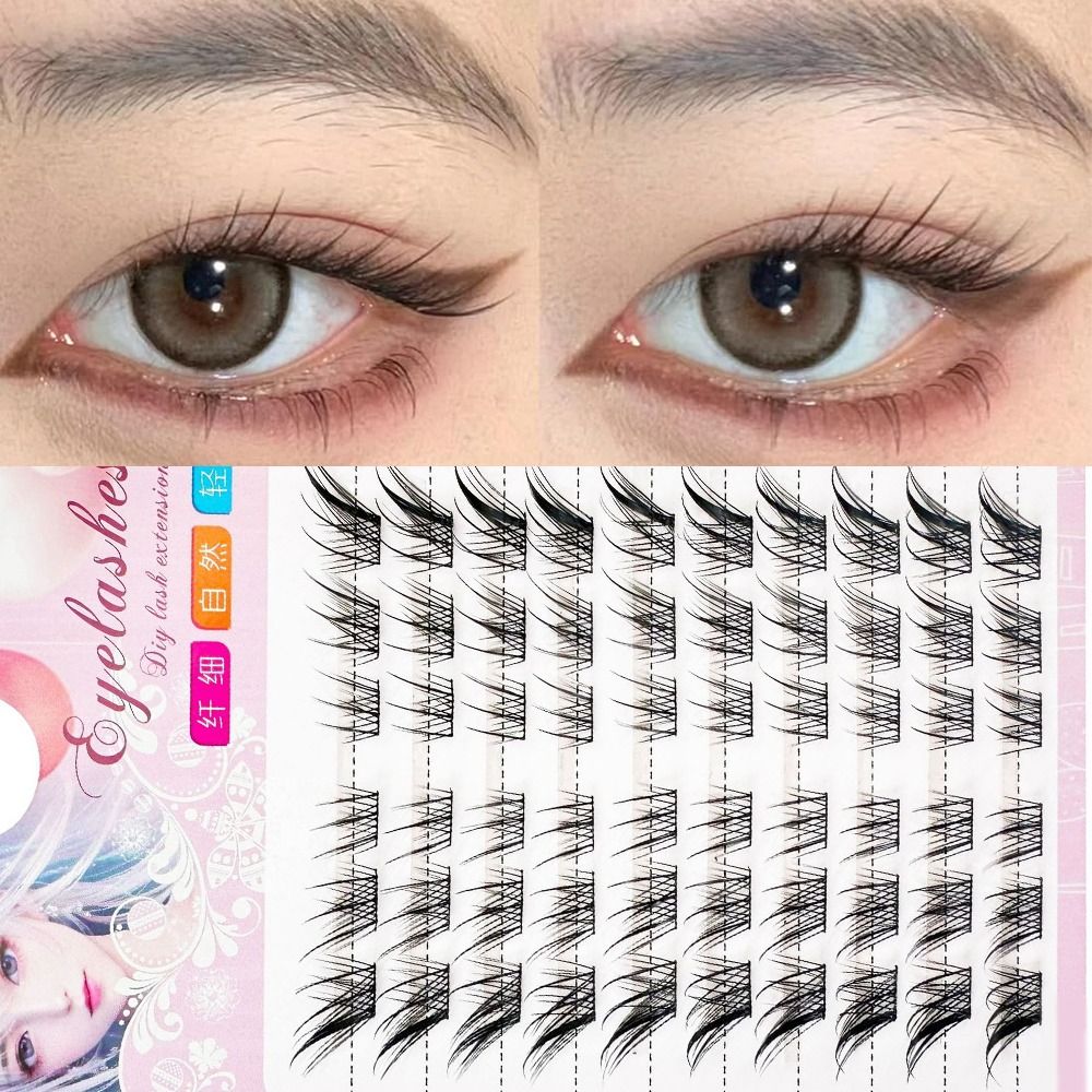 Eyelash Extension Cat Eye Wispy - ثلاثية الأبعاد عين القط مجموعات جلدة