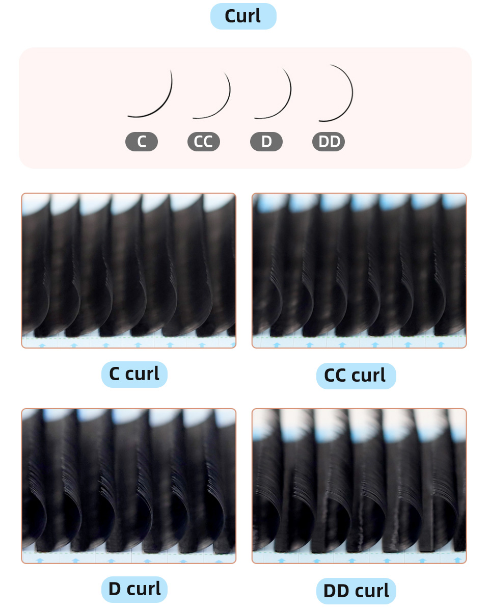 رموش AGUUD J B C D كيرل فوليوم - مراجعة Eyelash Extension Korea Natural وسعره