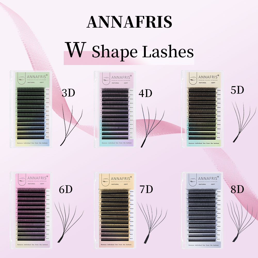 ANNAFRIS مروحة حجم مسبقة الصنع - مراجعة Eyelash Extension Yelix وسعره