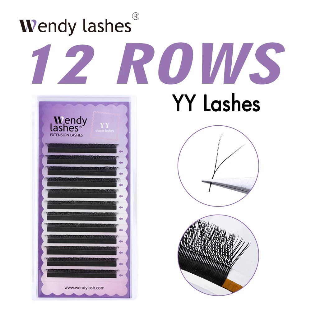 ويندي 2D YY شكل C/D حليقة رمش  - مراجعة Eyelash Extension Yelix وسعره