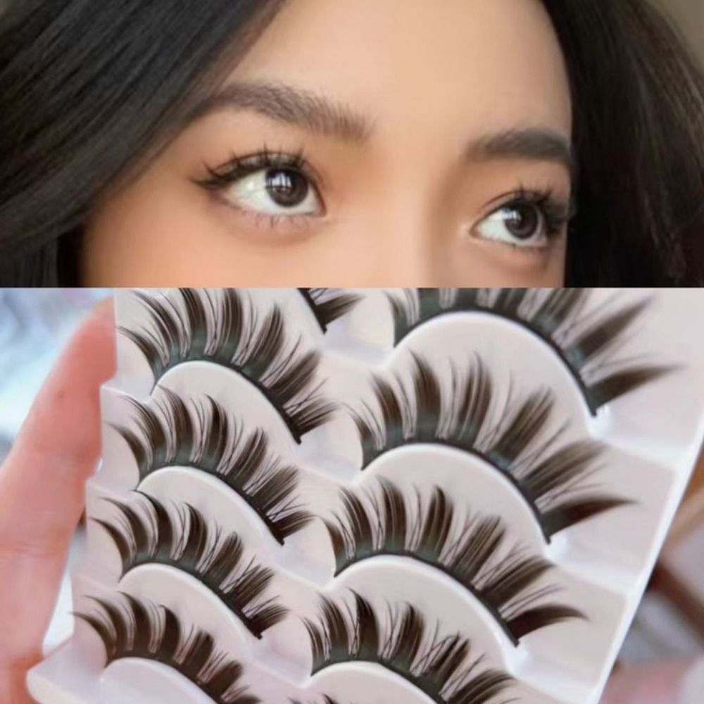 رموش مانغا بمظهر طبيعي مبلل، ر - مراجعة Eyelash Extension Cat Eye Wispy وسعره