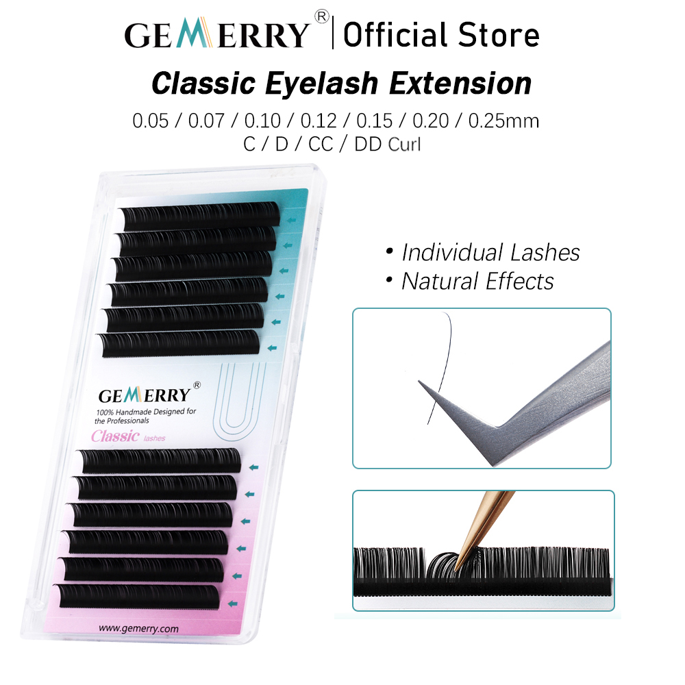رموش صناعية فردية من GEMERRY ب - مراجعة Eyelash Extension Korea Natural وسعره