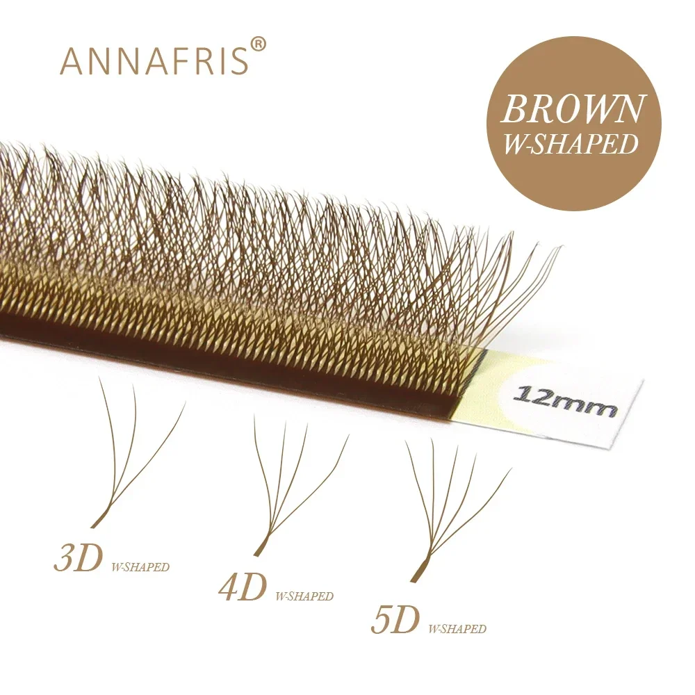 ANNAFRIS Brown W شكل لاش ملحقا - مراجعة Eyelash Extension Yelix وسعره