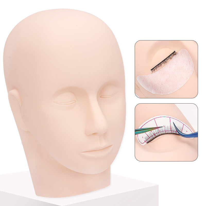 رأس تدريب لتمديد الرموش، نموذج - مراجعة Eyelash Extension Class وسعره